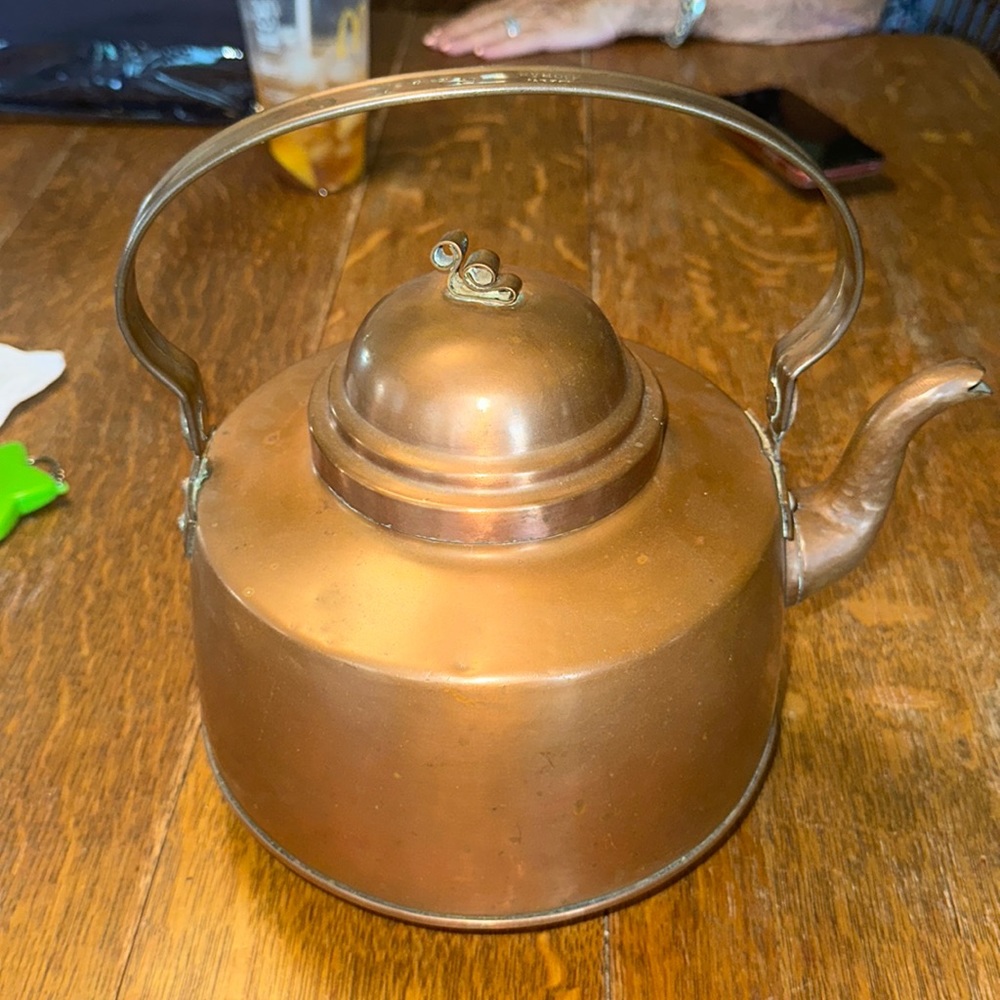 Swedish Authentic Copper Tea Kettle from SAW BORAS.